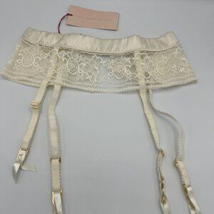 Stella McCartney Ophelia Whistling Garter Belt- vanilla ice NWT